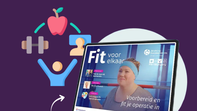 In Fit voor elkaar krijgt u tips om fitter de operatie voor darmkanker in te gaan. 